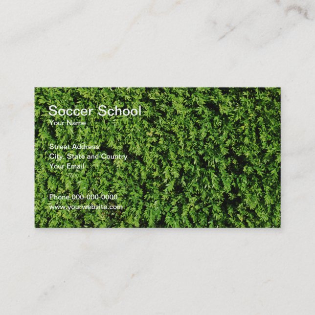 Carte de visite d'école du football (Devant)