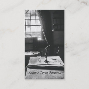 Carte De Visite Décor antique Salle intérieure Fenêtre de table de