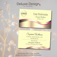 Décor en or massif crème avec logo de marque