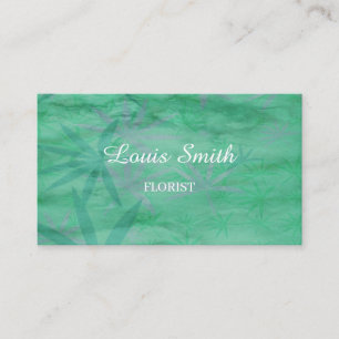Carte De Visite Décor feuille vert