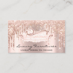 Carte De Visite Décor Meubles uniques Rose Canapé rose