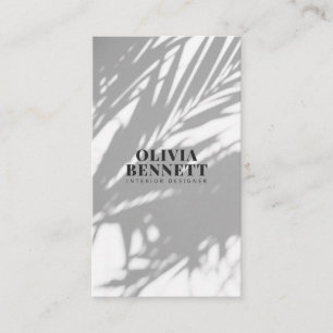 Carte De Visite Décor moderne minimaliste et élégant blanc