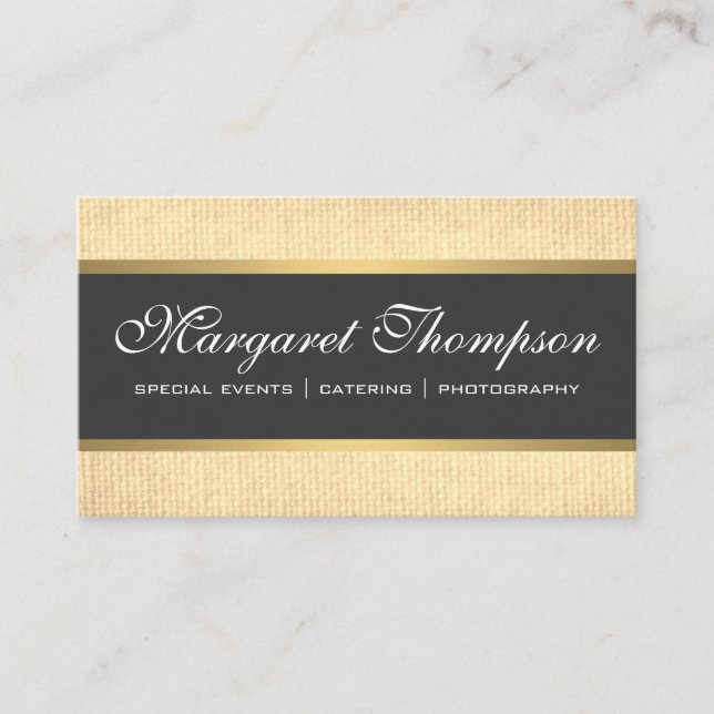 Carte De Visite Décor Motif élégant de luxe (Devant)