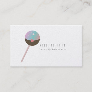 Carte De Visite Décorateur de gâteau coloré de biscuit de Cake Pop