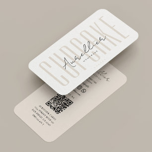 Carte De Visite Décorateur de gâteau Cupcake Boulangerie Sable Min