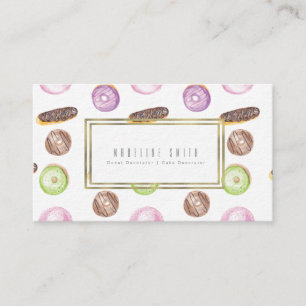 Carte De Visite Décorateur de gâteau de beignet de Baker