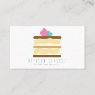 Carte De Visite Décorateur de gâteau de pâtisserie Baker Cake