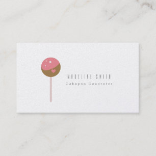 Carte De Visite Décorateur de gâteau de pâtisserie de Cake Pop Coo