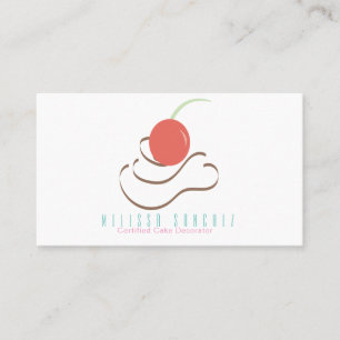 Carte De Visite Décorateur de pâtisserie tourbillon de glaçage Gât