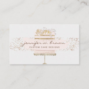 Carte De Visite Décoration de gâteau grise Boulangerie Pâtisserie