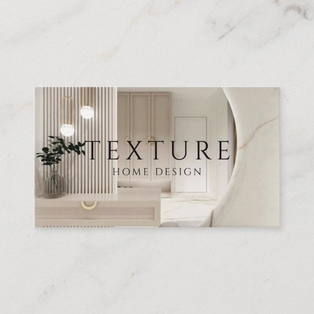 Carte De Visite Décoration intérieure Design d'intérieur Maison In (Devant)