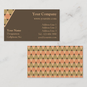 Carte De Visite Décoration Triangles