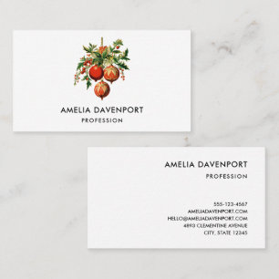 Carte De Visite Décorations d'arbre de Noël Cool rétros