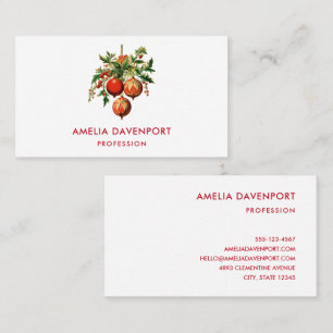 Carte De Visite Décorations d'arbre de Noël Cool rétros