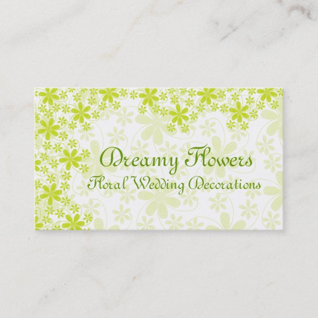 Carte De Visite Décorations florales Mariages (Devant)