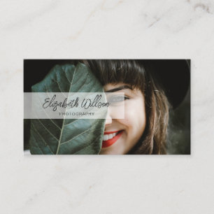 Carte De Visite Découpe de script manuscrite professionnelle moder