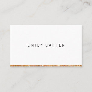 Carte De Visite Découpe Parties scintillant or