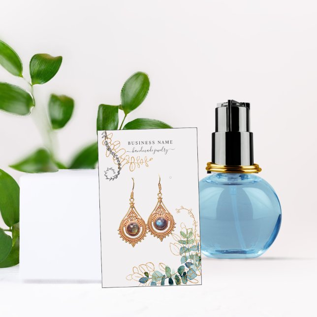 Carte de visite d'écran d'oreille Gold & Green (Créateur téléchargé)