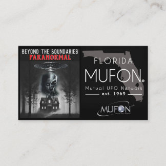 Carte De Visite Dee Paranormal Horizontal Business Card with Photo