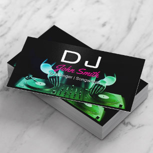 Carte De Visite Deejay DJ's Mixing Music Professional Event