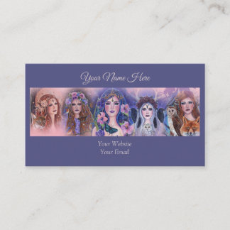 Carte De Visite déesse imaginaire art par Renee Lavoie