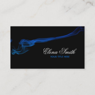 Carte de visite d'effet de fumée