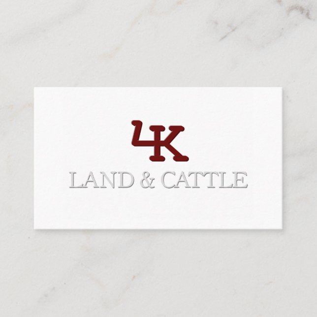 Carte de visite d'effet intégré minimaliste (Devant)