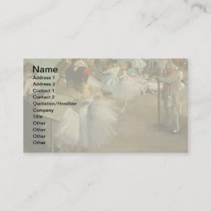 Carte De Visite Degas Classe Danse Danseurs de ballet Ballerina Ar