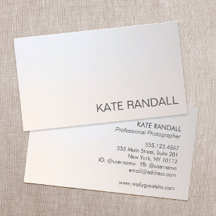 Carte De Visite Dégradé d'argent professionnel minimaliste moderne