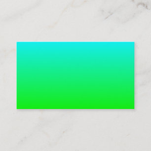 Carte De Visite Dégradé de vert citron à aqua