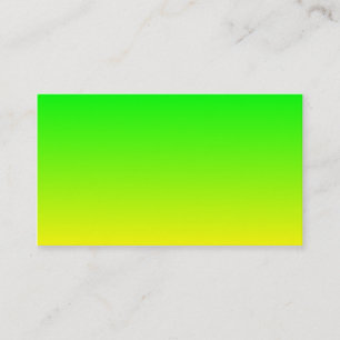 Carte De Visite Dégradé de vert citron à jaune