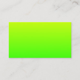 Carte De Visite Dégradé jaune vert minimaliste
