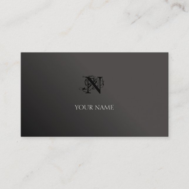 Carte De Visite Dégradé noir (Devant)