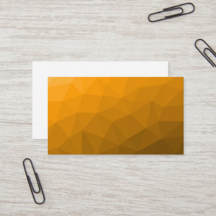 Carte De Visite Dégradé orange motif en maille géométrique