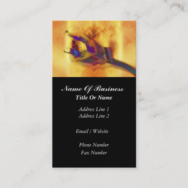 Carte de visite d'électricien (Devant)