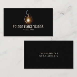 Carte de visite d'électricien