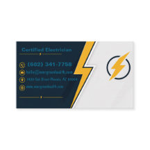 Carte de visite d'électricien d'entreprise électri