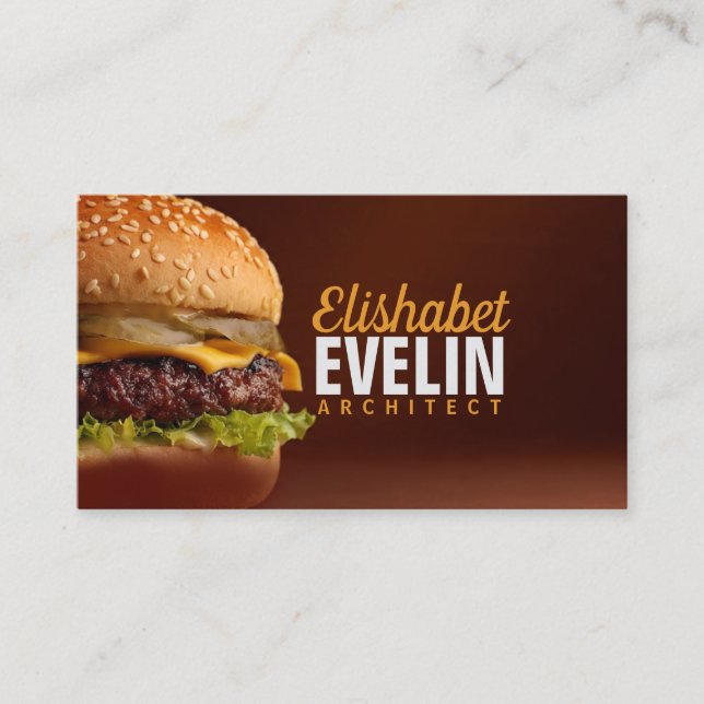 Carte De Visite Délice de burger salé g764 (Devant)