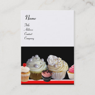 CARTE DE VISITE DÉLICIEUX CUPCAKES DESERT SHOP