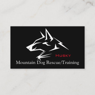 Carte De Visite Délivrance/formation de chien de montagne