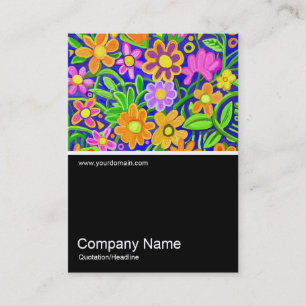 Carte De Visite Demi&Demi Photo 073 - Fleurs colorées