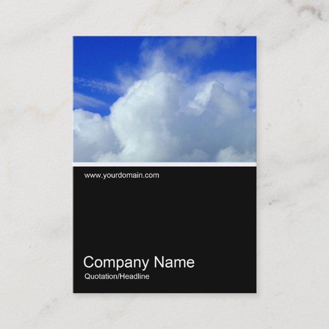 Carte De Visite Demi&mi photo 0185 - Nuages (Devant)