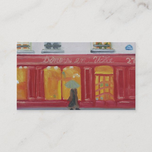 CARTE DE VISITE D'EN VILLE DE WAGON-RESTAURANTS (Devant)