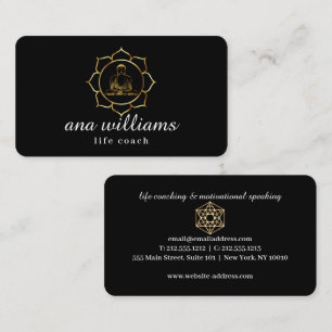 Carte de visite d'enseignant de vie du mandala de