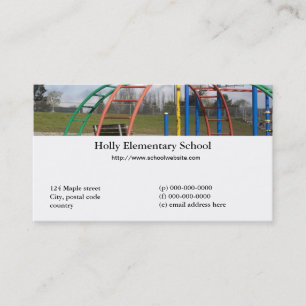 Carte de visite d'enseignant scolaire