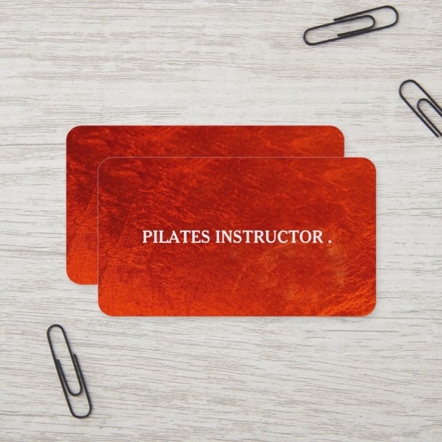 Carte de visite d'enseignante de Pilates Yoga (Devant/Arrière en situation)