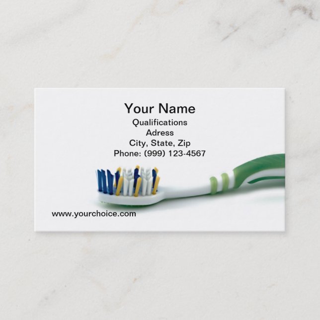 Carte de visite dentaire (Devant)