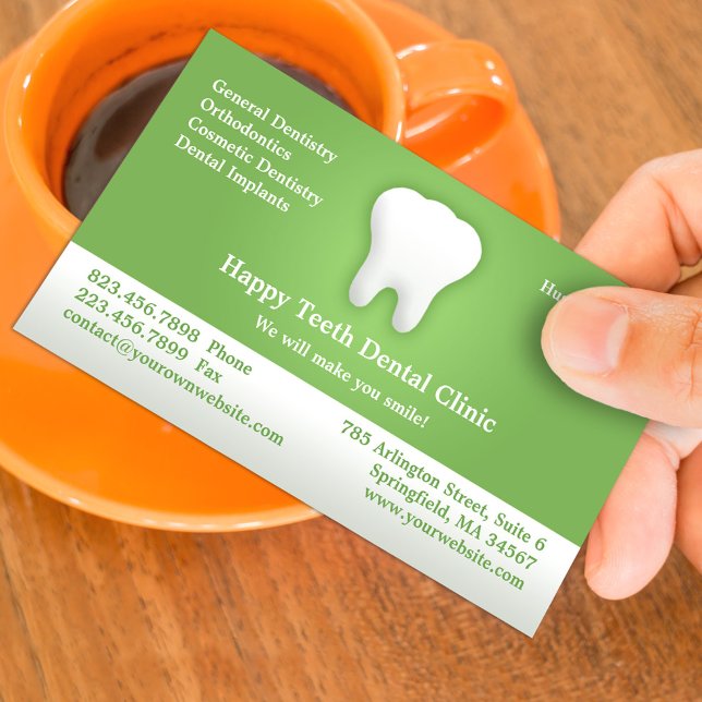 Carte de visite dentaire avec rendez-vous (Créateur téléchargé)
