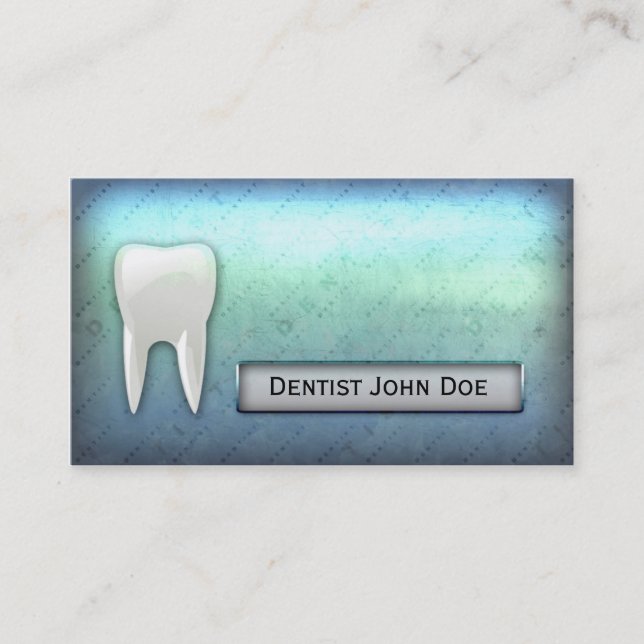 Carte de visite dentaire de bureau de dentiste (Devant)