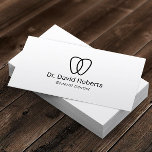 Carte De Visite Dental Minimalist Tooth Logo Dentist<br><div class="desc">Dentist Minimalist Tooth Logo Dental Care Business Cards.</div>